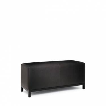 GRUME Bench: 43.25Wx13.75Dx16.5H in Satin Ebonized Base - F02-148-01
