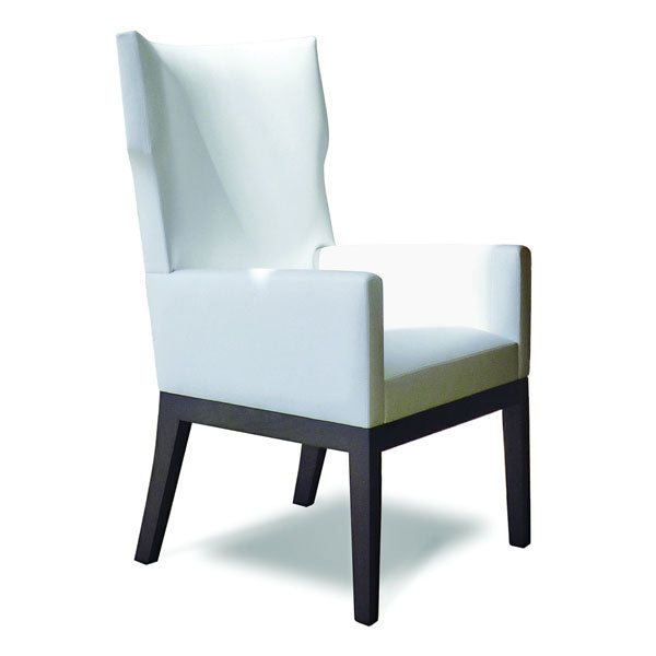 BARBUDA Arm Chair: 24.5Wx26.5Dx40.5H in Oak, open grain - F01-032-01