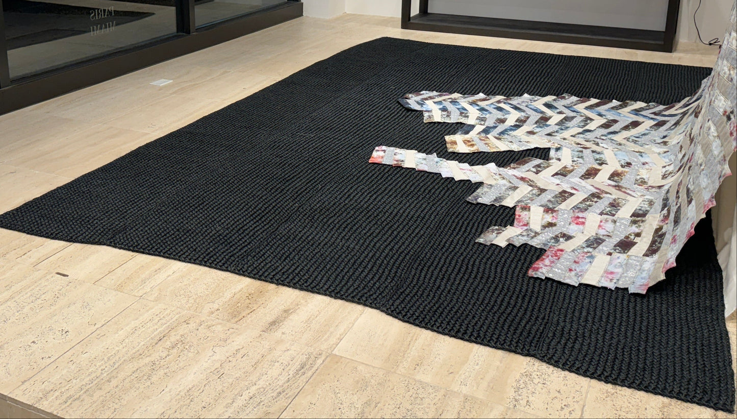 ILET, 100% Sisal Hand knitted Rug - R30-165-01-M-33