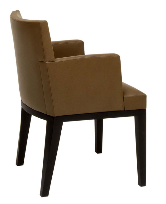 SOHO Arm Chair: 22.5Wx26Dx33H in Mahogany, open grain - F01-327-01