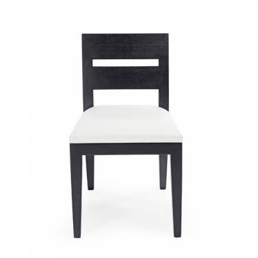 ARCHIPEL Chair: 18Wx20.25Dx34H in Oak, open grain, upholstered seat - F03-014-05